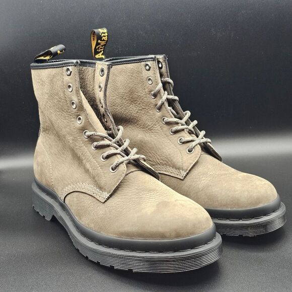 DR. MARTENS 1460 MILLED NUBUCK LEATHER LACE UP BOOTS main image 6